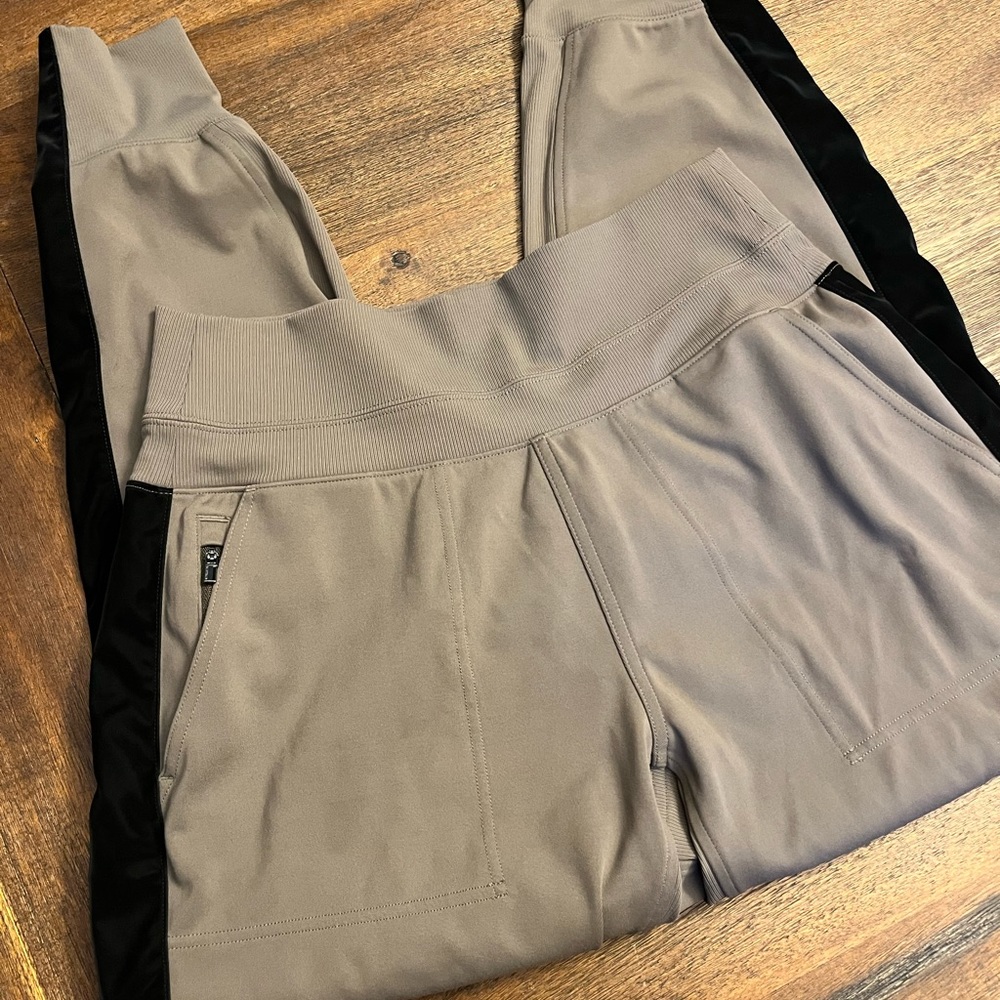 Athleta Venice Velvet Stripe Joggers Sz M